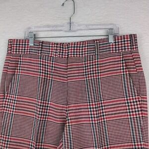 Vtg Mens Pants Trousers Cuffed Plaid Wallachs By Corbin 38x30 Talon Zipper Golf